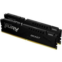 Kingston FURY Beast KF552C40BBK2 32GB System Memory DDR5, 5200MHz, 2 x 16GB, CL40-40-40 Kingston FURY Beast KF552C40BBK2 32GB System Memory DDR5, 5200MHz, 2 x 16GB, CL40-40-40